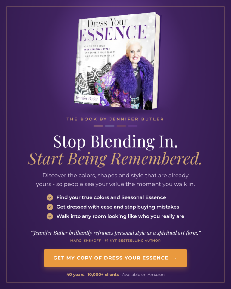 Dress Your Essence, the book by Jennifer Butler. Get your copy on Amazon.